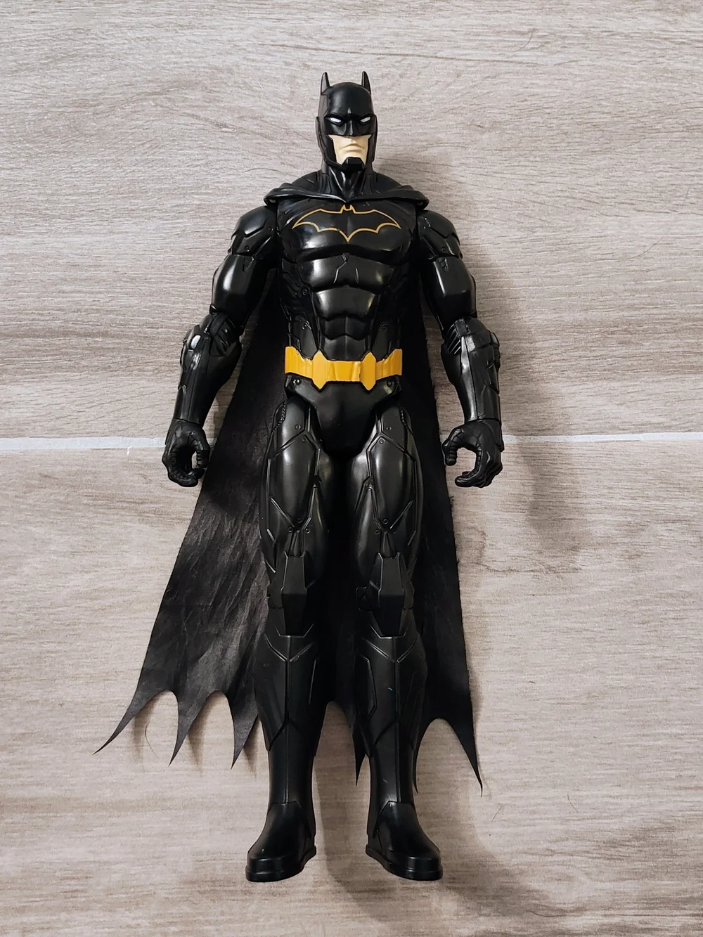 DC Comics Batman Figure in Black with Yellow Belt and Emblem